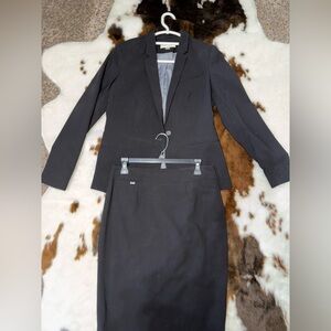 Calvin Klein Black Blazer and Skirt Set